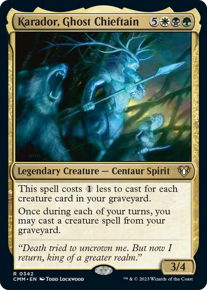 Karador, Ghost Chieftain [Commander Masters] Magic: The Gathering