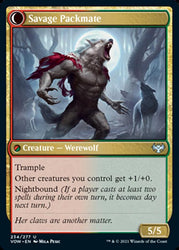 Child of the Pack // Savage Packmate [Innistrad: Crimson Vow] Magic: The Gathering