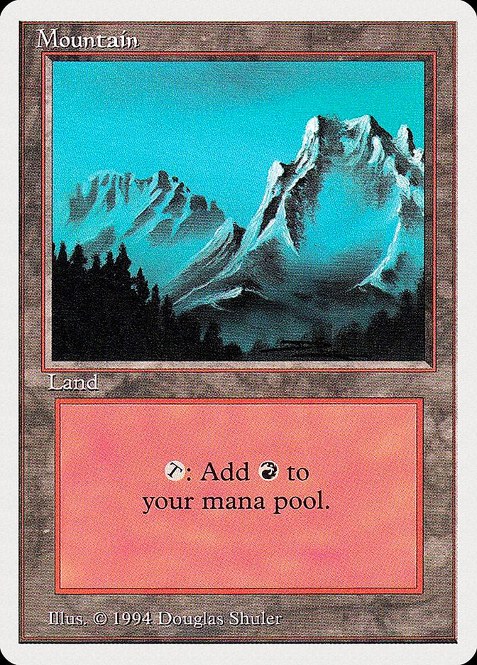 Mountain (302) [Summer Magic / Edgar] Magic: The Gathering
