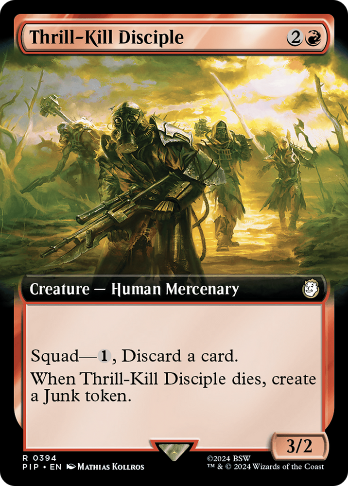 Thrill-Kill Disciple (Extended Art) [Fallout] Magic: The Gathering