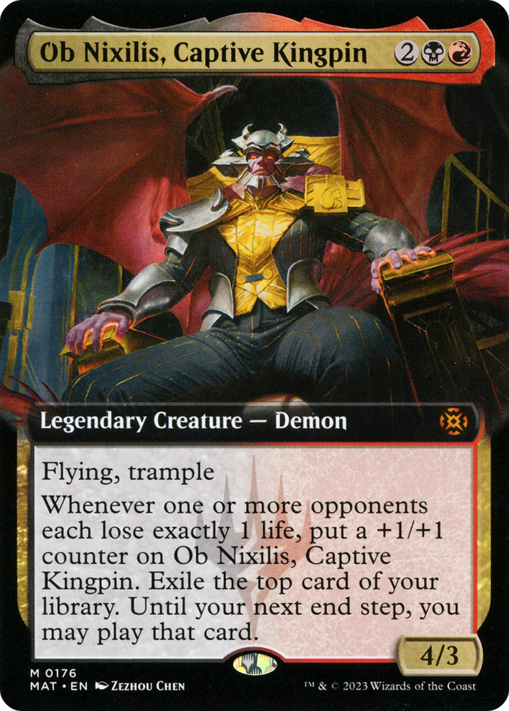 Ob Nixilis, Captive Kingpin (Extended Art) [March of the Machine: The Aftermath] Magic: The Gathering