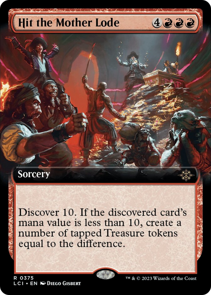 Hit the Mother Lode (Extended Art) [The Lost Caverns of Ixalan] Magic: The Gathering