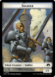 Phyrexian Germ // Soldier Double-Sided Token [Modern Horizons 3 Tokens] Magic: The Gathering
