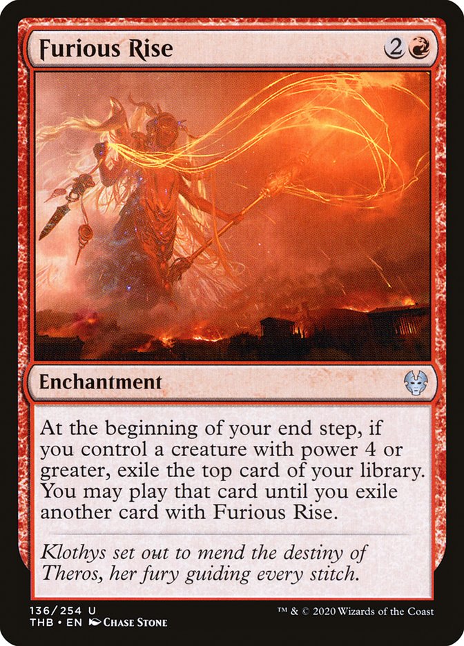 Furious Rise [Theros Beyond Death] Magic: The Gathering