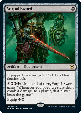 Vorpal Sword [Dungeons & Dragons: Adventures in the Forgotten Realms] Magic: The Gathering