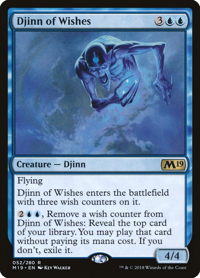 Djinn of Wishes [Core Set 2019] Magic: The Gathering