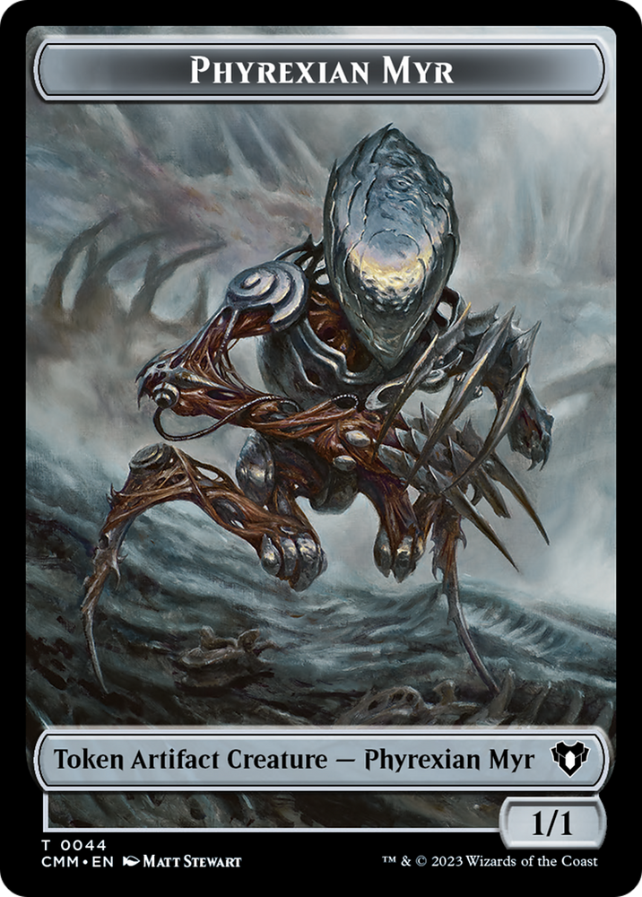 Phyrexian Myr Token [Commander Masters Tokens] Magic: The Gathering