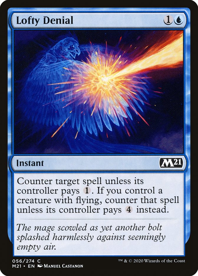 Lofty Denial [Core Set 2021] Magic: The Gathering