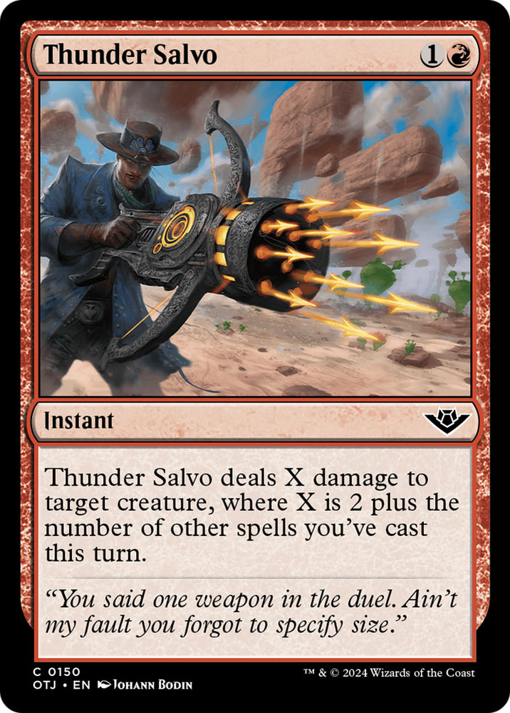 Thunder Salvo [Outlaws of Thunder Junction] Magic: The Gathering