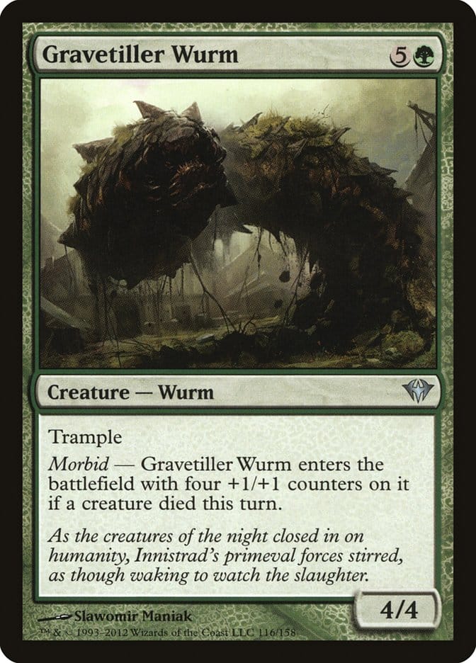 Gravetiller Wurm [Dark Ascension] Magic: The Gathering