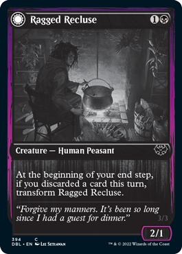 Ragged Recluse // Odious Witch [Innistrad: Double Feature] Magic: The Gathering