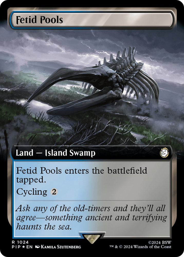 Fetid Pools (Extended Art) (Surge Foil) [Fallout] Magic: The Gathering