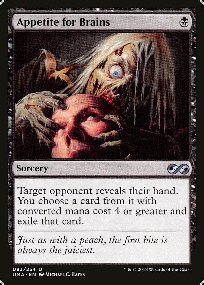 Appetite for Brains [Ultimate Masters] Magic: The Gathering
