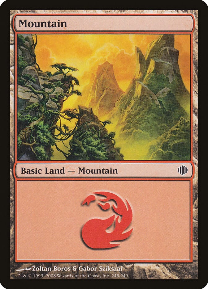 Mountain (245) [Shards of Alara] Magic: The Gathering
