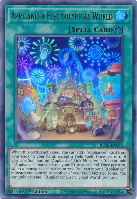 Appliancer Electrilyrical World [BLAR-EN045] Ultra Rare - Yugioh Cards For Your TCG Needs!
