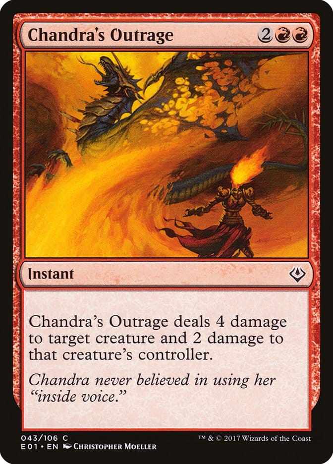 Chandra's Outrage [Archenemy: Nicol Bolas] Magic: The Gathering