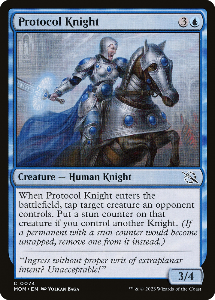Protocol Knight [March of the Machine] Magic: The Gathering