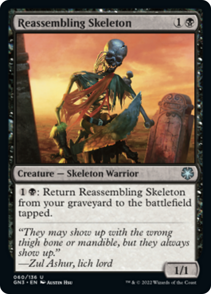 Reassembling Skeleton [Game Night: Free-for-All] Magic: The Gathering