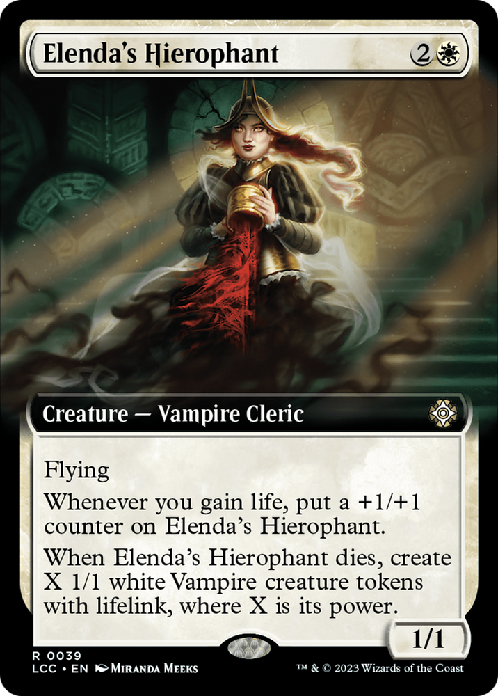 Elenda's Hierophant (Extended Art) [The Lost Caverns of Ixalan Commander] Magic: The Gathering