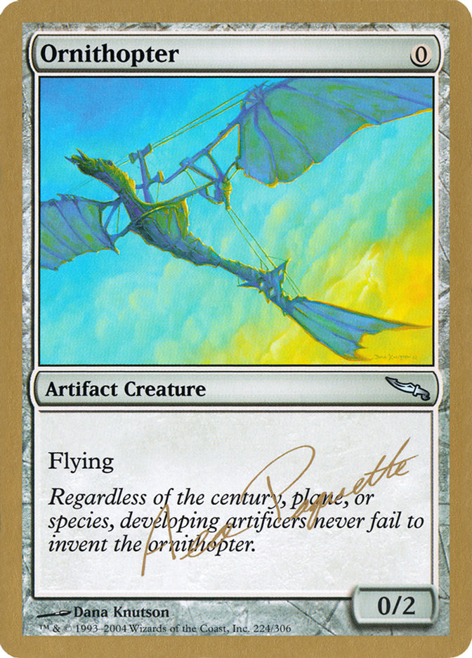 Ornithopter (Aeo Paquette) [World Championship Decks 2004] Magic: The Gathering