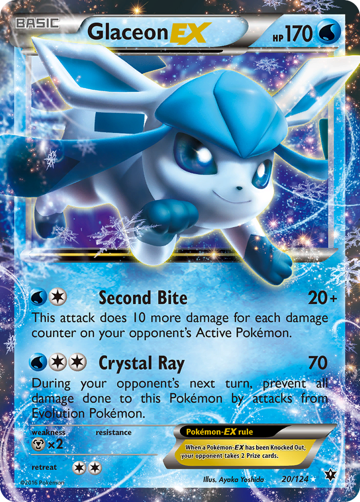 Glaceon EX (20/124) [XY: Fates Collide] Pokémon