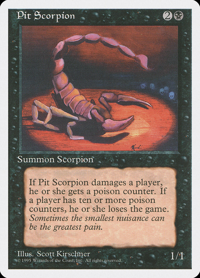 Pit Scorpion [Fourth Edition] Magic: The Gathering