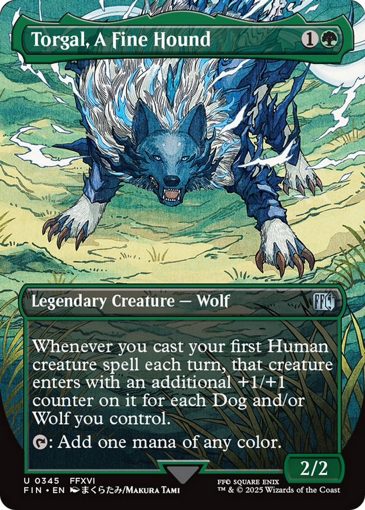 Torgal, A Fine Hound (Borderless) [FINAL FANTASY] Magic: The Gathering
