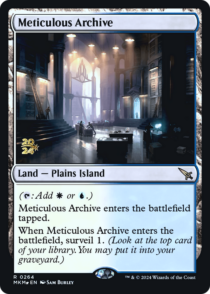Meticulous Archive [Murders at Karlov Manor Prerelease Promos] Magic: The Gathering