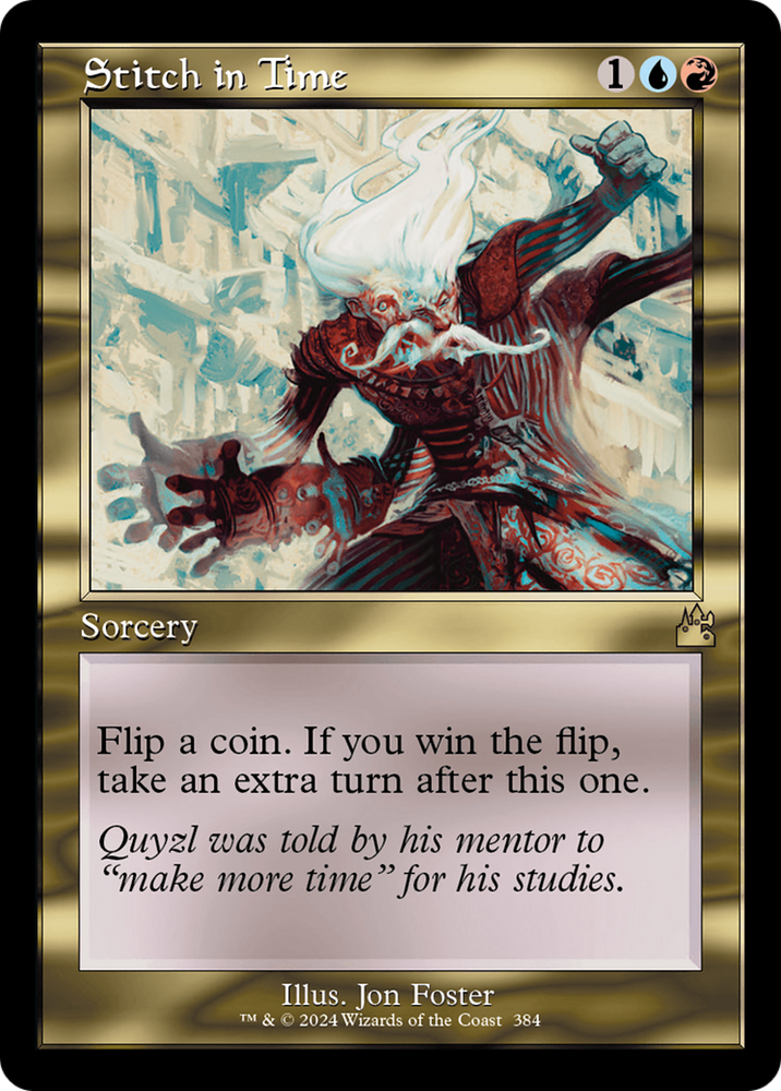 Stitch in Time (Retro Frame) [Ravnica Remastered] Magic: The Gathering