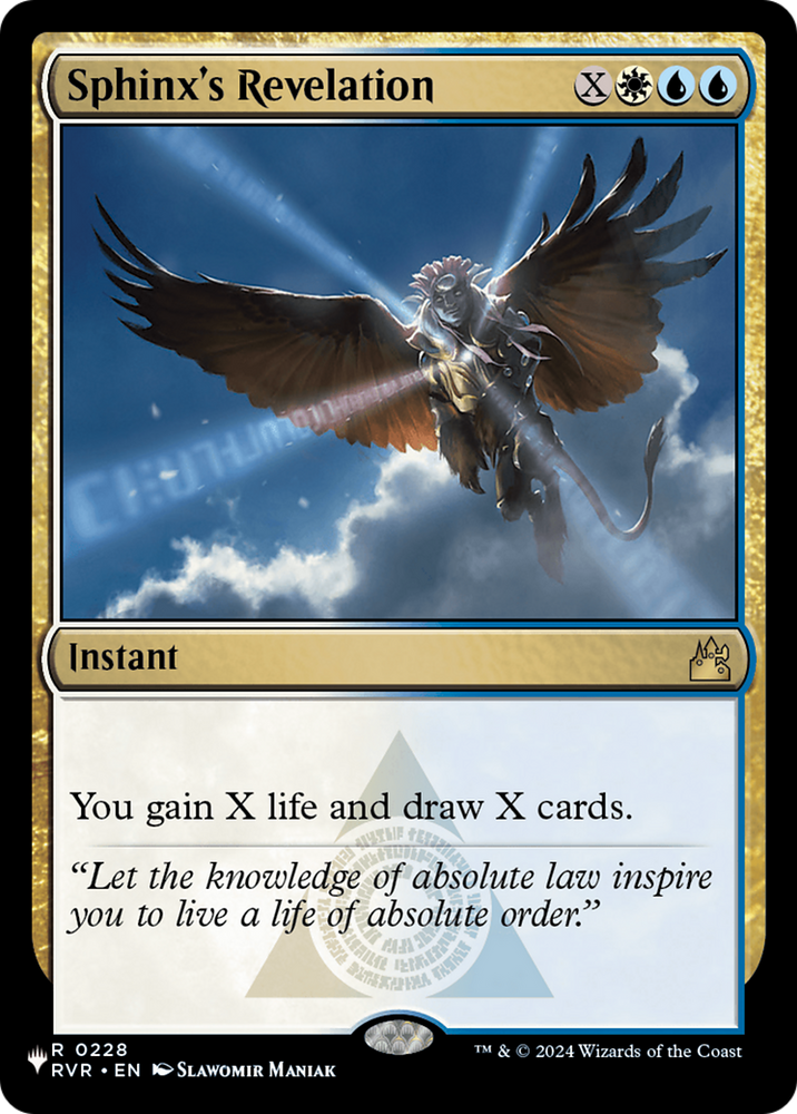 Sphinx's Revelation [The List] Magic: The Gathering