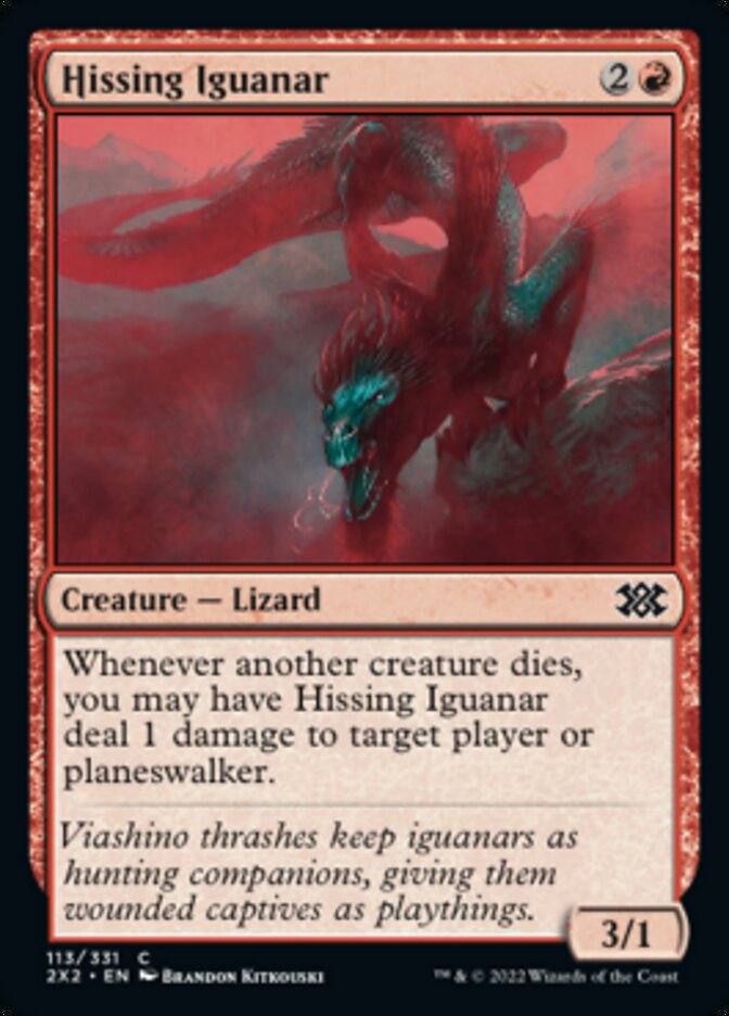 Hissing Iguanar [Double Masters 2022] Magic: The Gathering