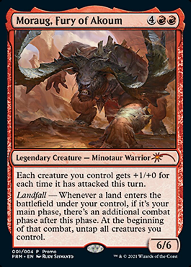 Moraug, Fury of Akoum [Year of the Ox 2021] Magic: The Gathering