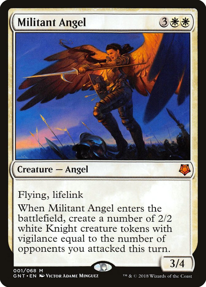 Militant Angel [Game Night 2018] Magic: The Gathering