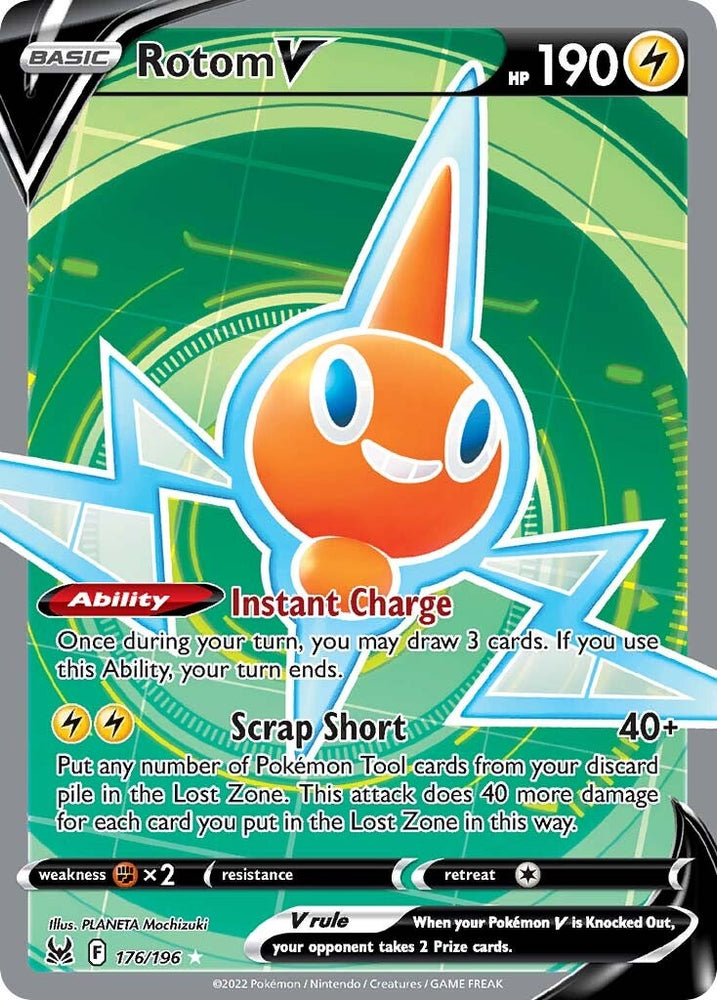 Rotom V (176/196) [Sword & Shield: Lost Origin] Pokémon