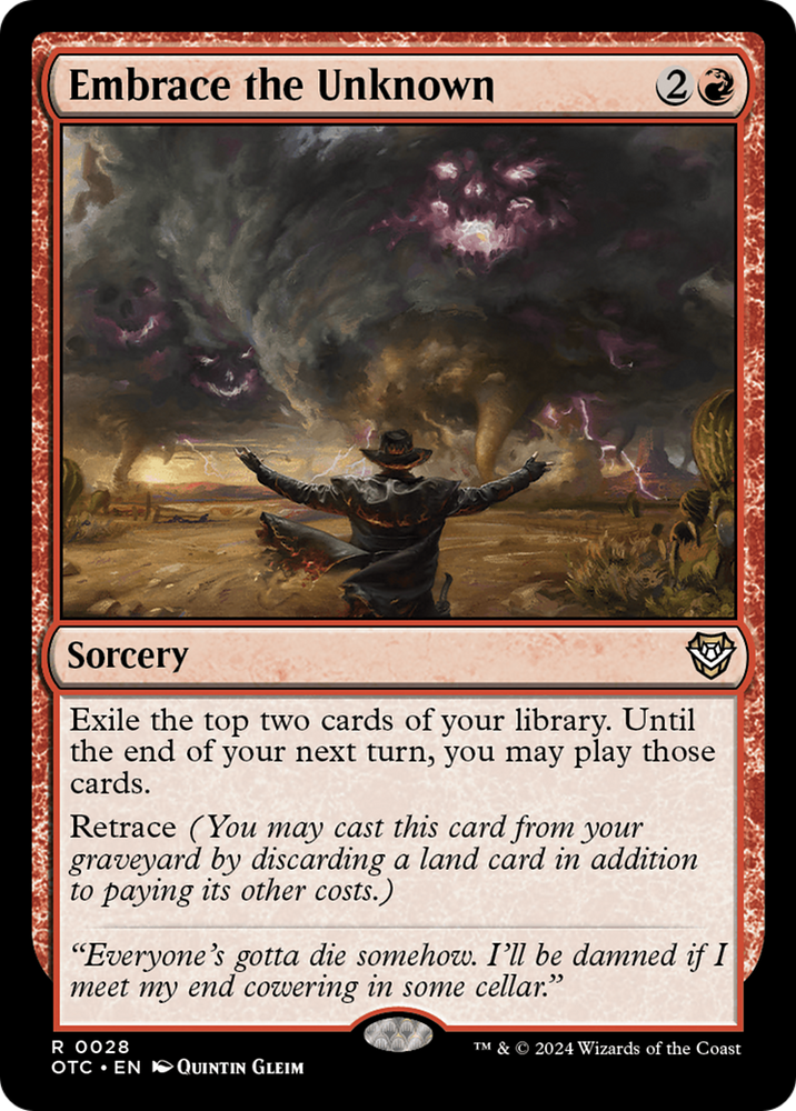 Embrace the Unknown [Outlaws of Thunder Junction Commander] Magic: The Gathering
