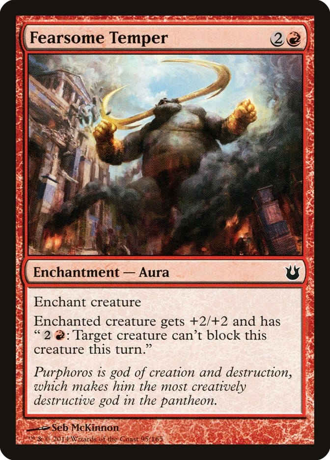 Fearsome Temper [Born of the Gods] Magic: The Gathering