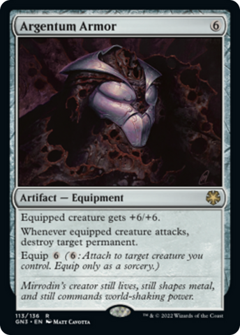 Argentum Armor [Game Night: Free-for-All] Magic: The Gathering