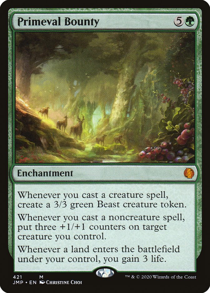 Primeval Bounty [Jumpstart] Magic: The Gathering