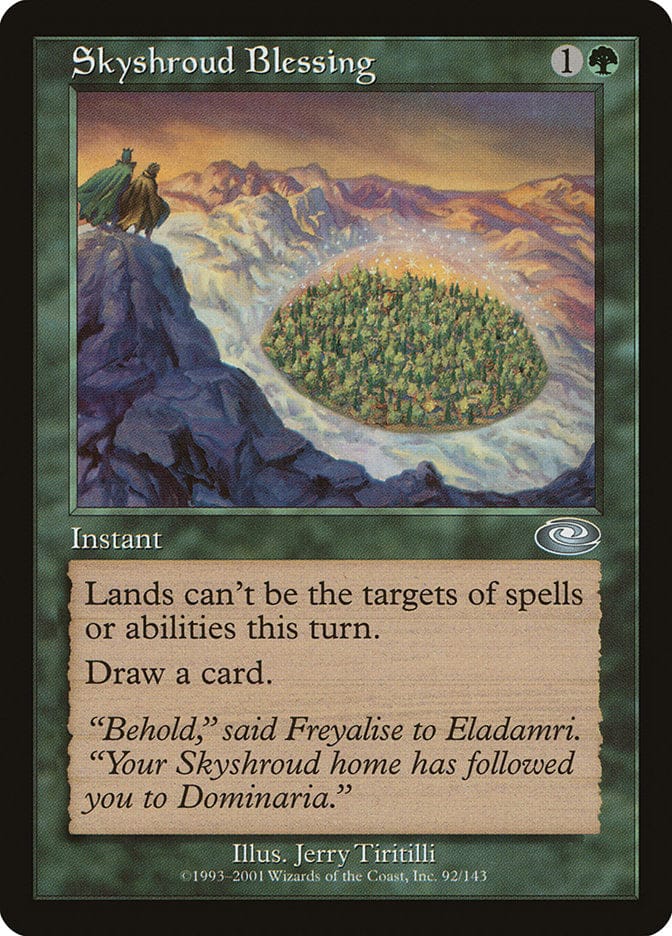 Skyshroud Blessing [Planeshift] Magic: The Gathering