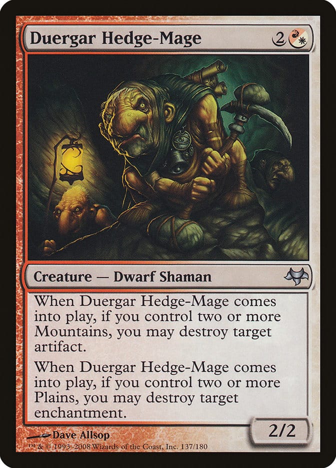 Duergar Hedge-Mage [Eventide] Magic: The Gathering
