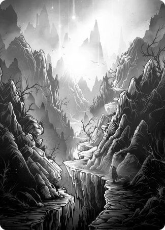 Mountain Art Card [Innistrad: Midnight Hunt Art Series] Magic: The Gathering