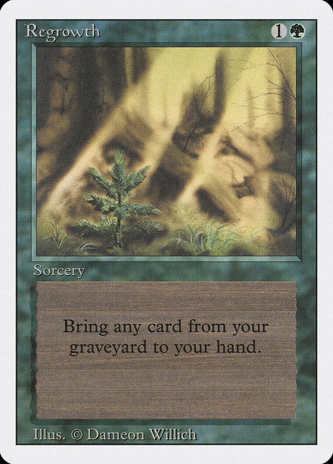 Regrowth [Revised Edition] Magic: The Gathering