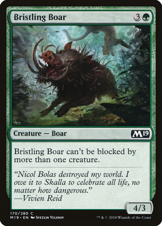 Bristling Boar [Core Set 2019] Magic: The Gathering