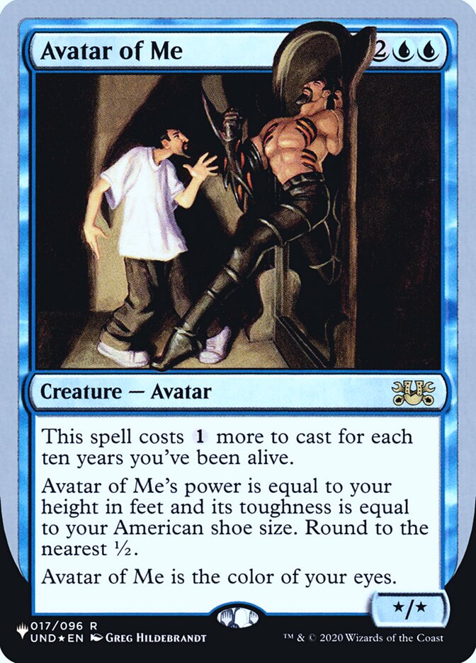 Avatar of Me (Unfinity Foil Edition) [The List] Magic: The Gathering