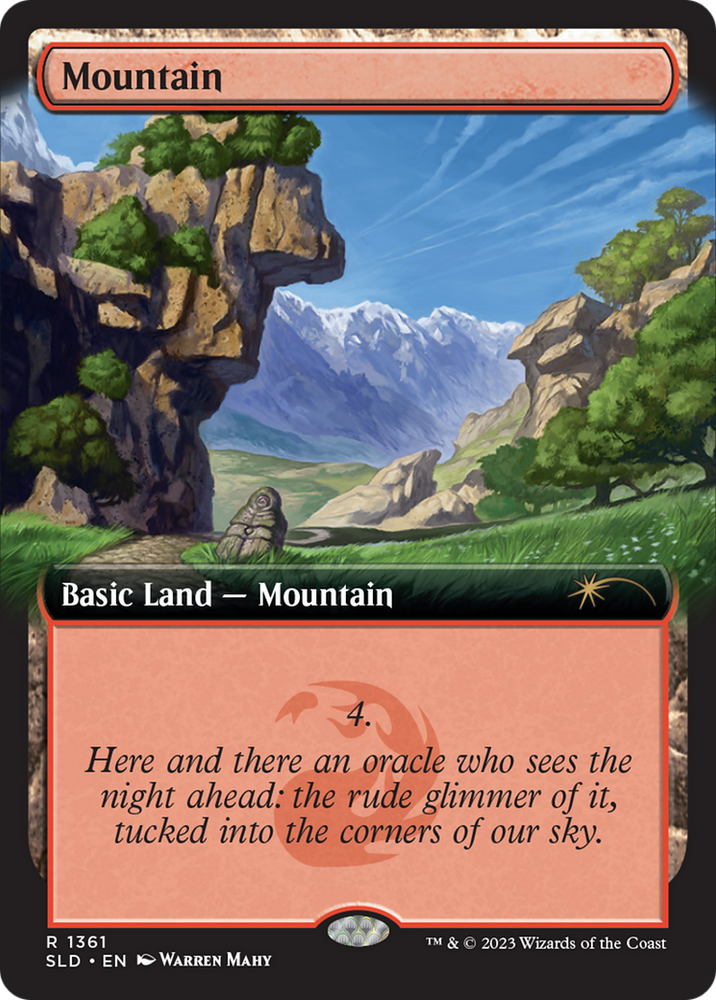 Mountain (1361) [Secret Lair Drop Series] Magic: The Gathering