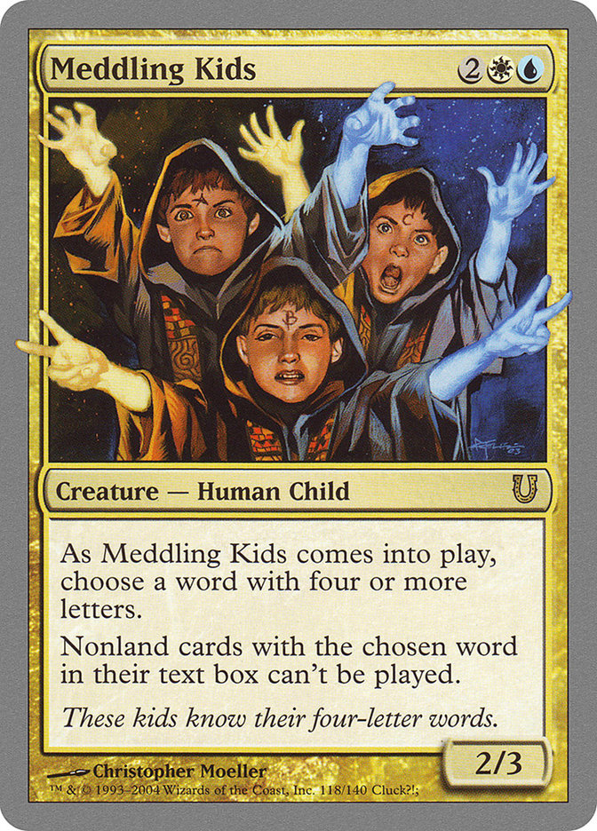 Meddling Kids [Unhinged] Magic: The Gathering