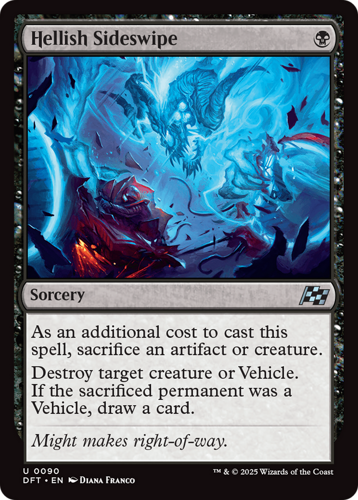 Hellish Sideswipe [Aetherdrift] Magic: The Gathering