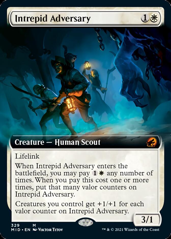 Intrepid Adversary (Extended Art) [Innistrad: Midnight Hunt] Magic: The Gathering
