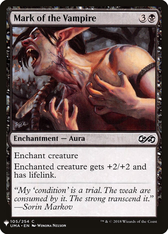 Mark of the Vampire [Mystery Booster] Magic: The Gathering