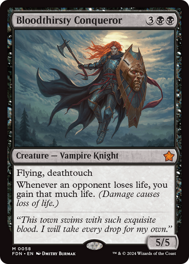 Bloodthirsty Conqueror [Foundations] Magic: The Gathering